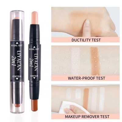 Double End 3D Waterproof Custom Makeup Face Highlight Shadow Cream Contour Long Lasting Stick